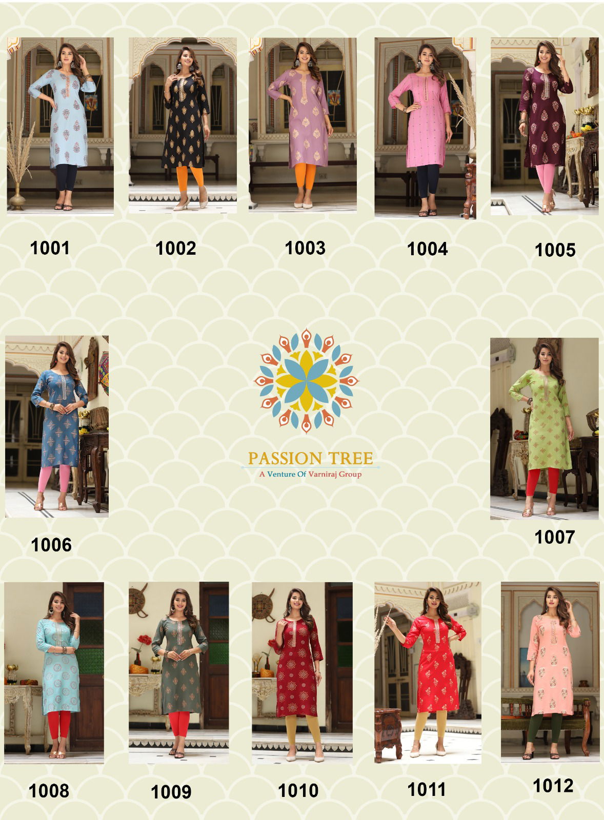 Albeli Vol 1 By Passion Tree Embroidery Designer Kurtis
